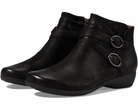 Dansko Women's Faithe Ankle Bootie - Black Burnished Nubuck