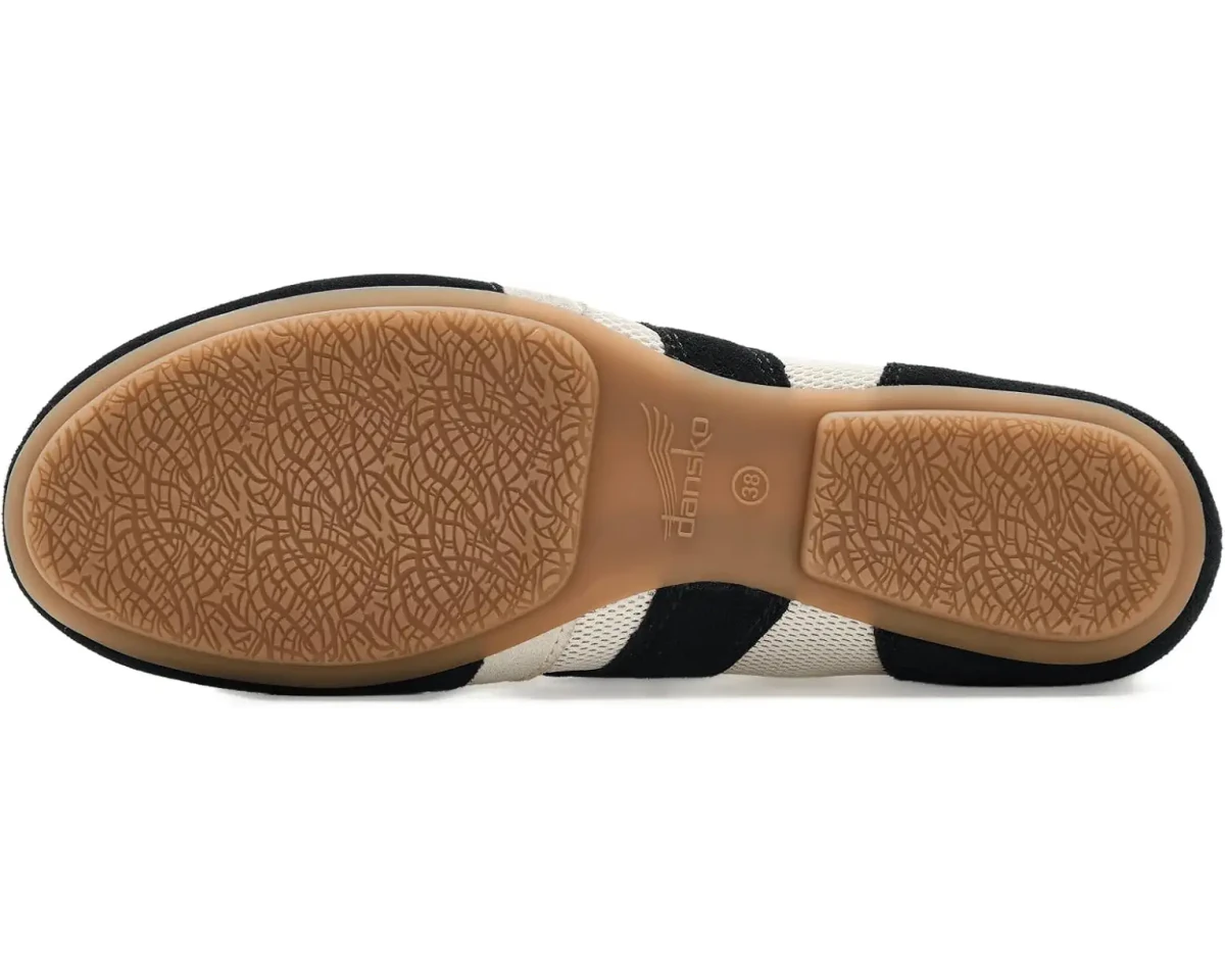 Dansko Women's Milana Flat - Black/Vanilla Suede