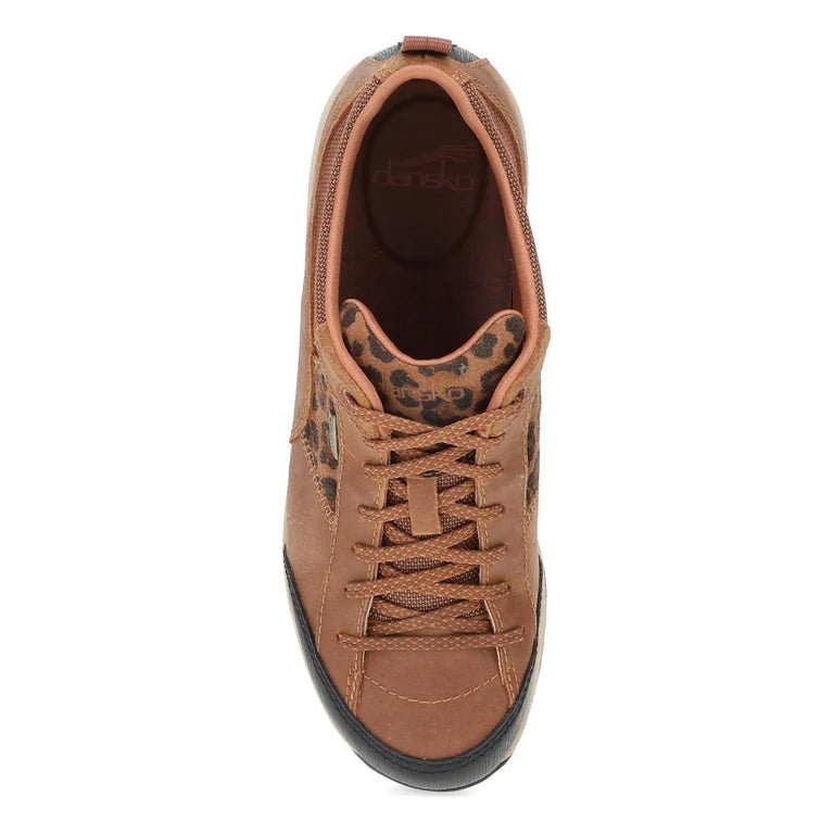Dansko Women's Paisley Sneaker - Brown/Leopard Waterproof