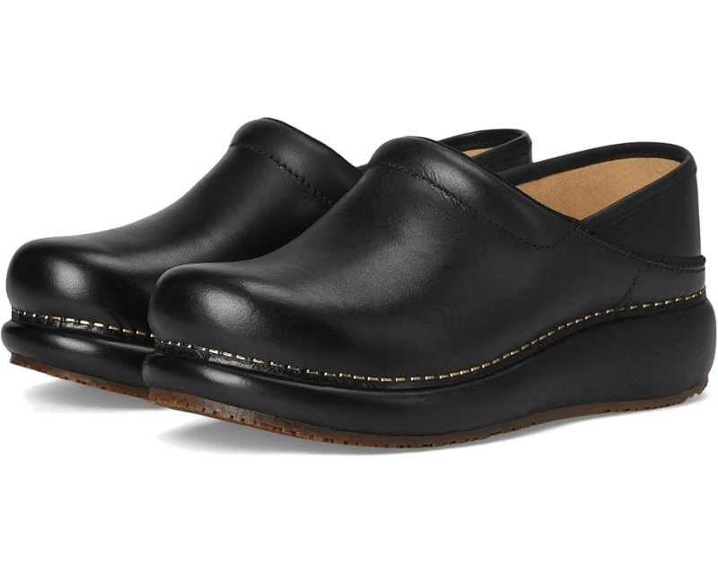 Dansko Women's Platform Pro - Black Burnished Nubuck