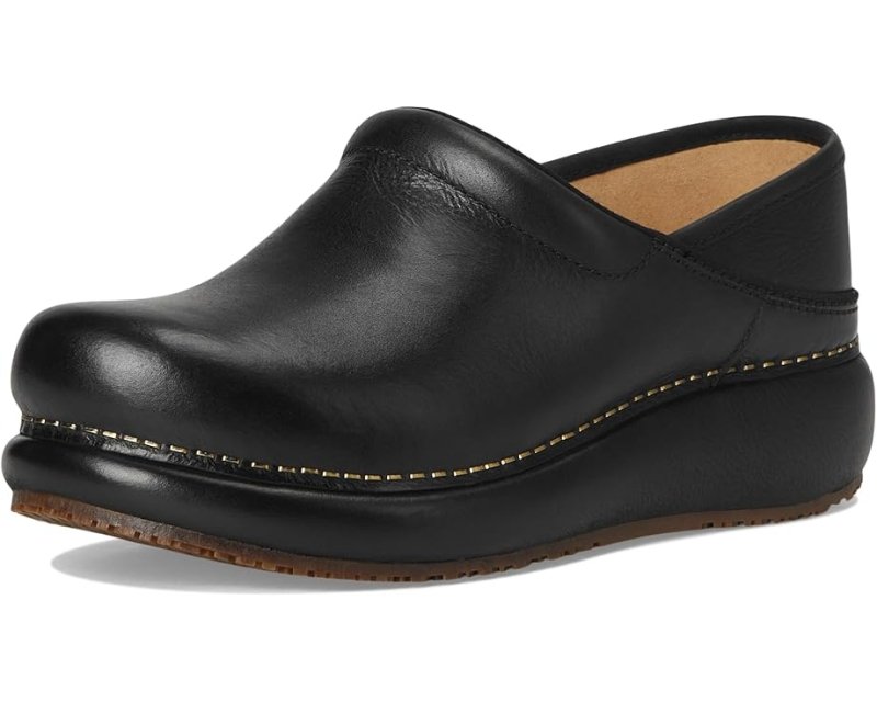 Dansko Women's Platform Pro - Black Burnished Nubuck