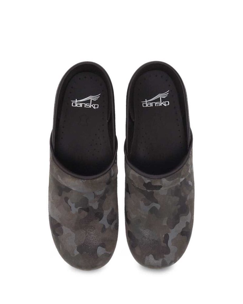 Dansko Women's Professional Clog - Camo Suede