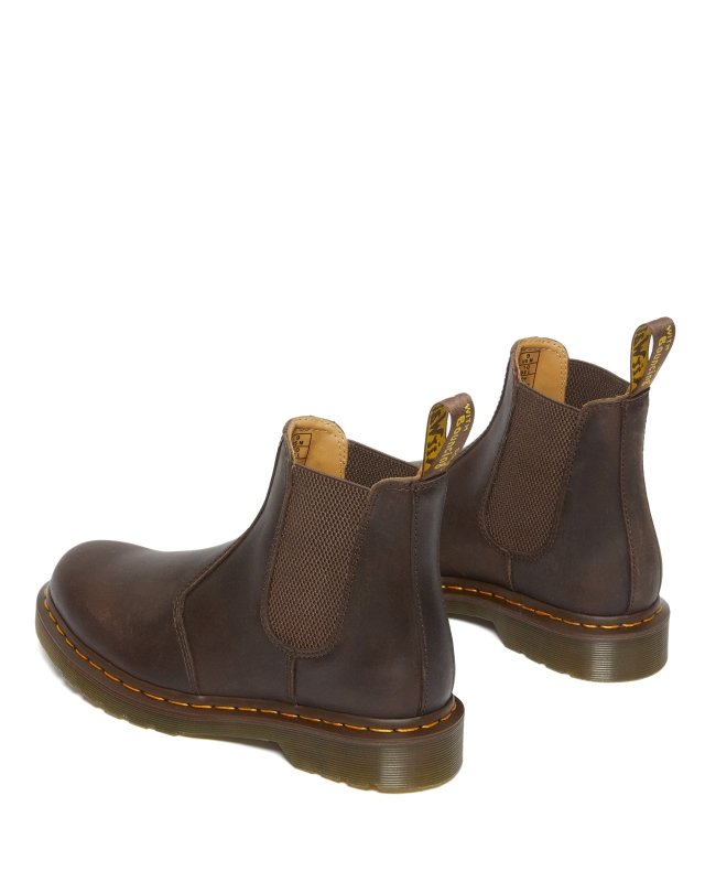 Dr. Martens 2976 YS Leather Chelsea Boots - Dark Brown Crazy Horse – Seliga  Shoes