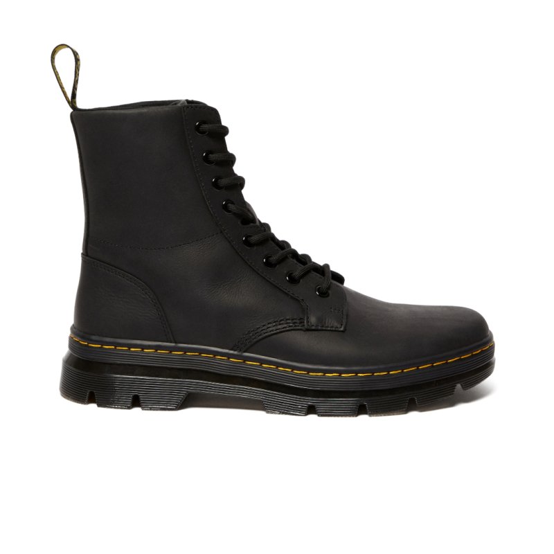 Dr. Martens Combs Leather - Black Wyoming