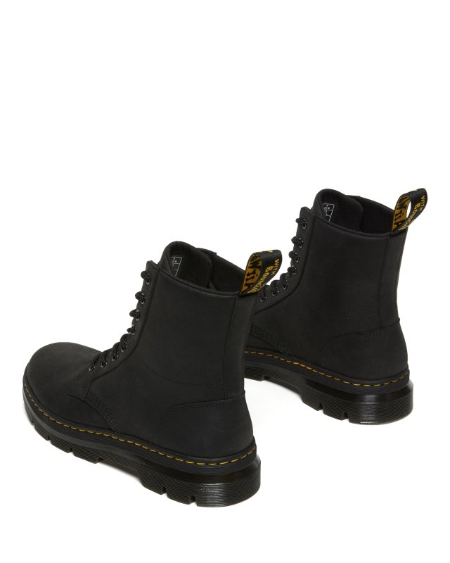 Dr. Martens Combs Leather - Black Wyoming