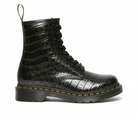 Dr. Martens Women's 1460 Croc Emboss Boot - Gunmetal