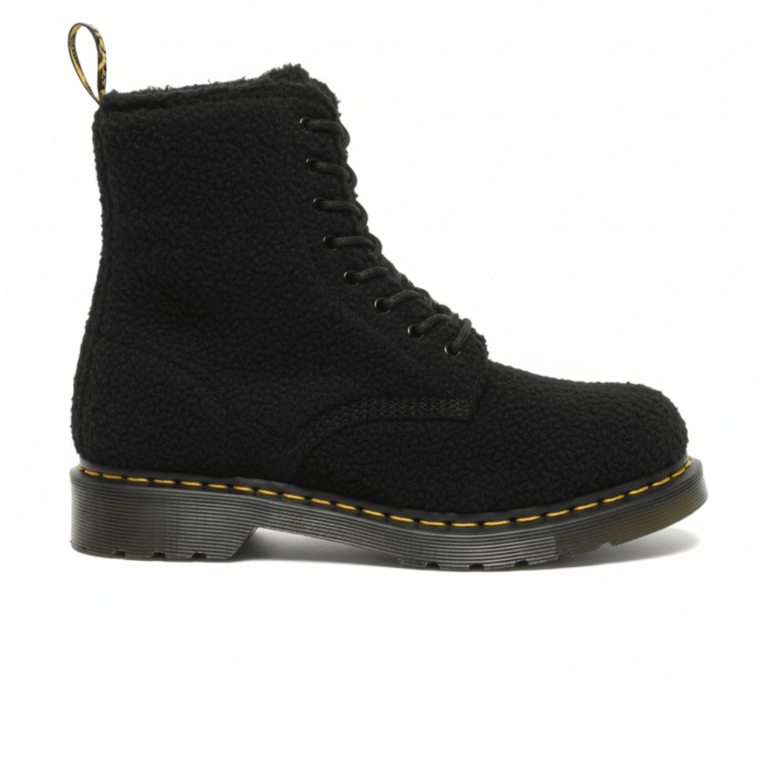 Dr. Martens Women's 1460 Pascal Faux Shearling Boot - Black Lux Borg