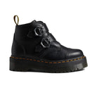 Dr. Martens Women's Devon Quad Flower Buckle - Black Milled Nappa