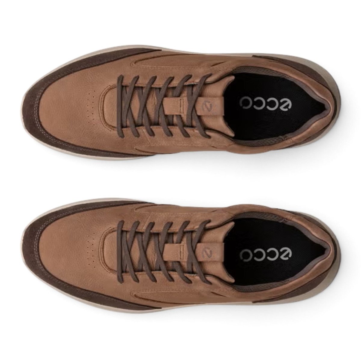Ecco Men's City Stride Nubuck Sneaker - Mocha/Cocoa Brown