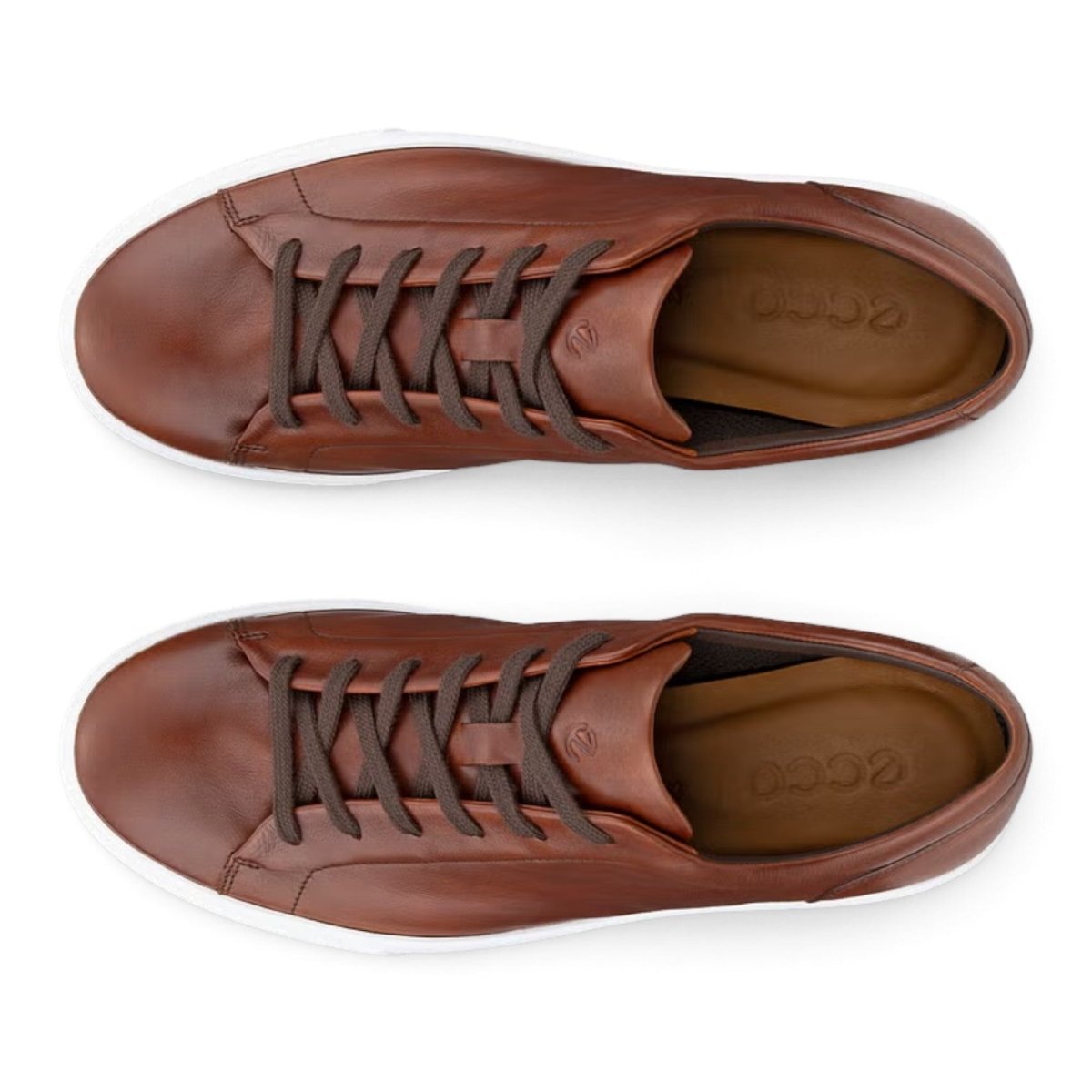 Ecco Men's Soft 10 Leather Sneaker - Cognac