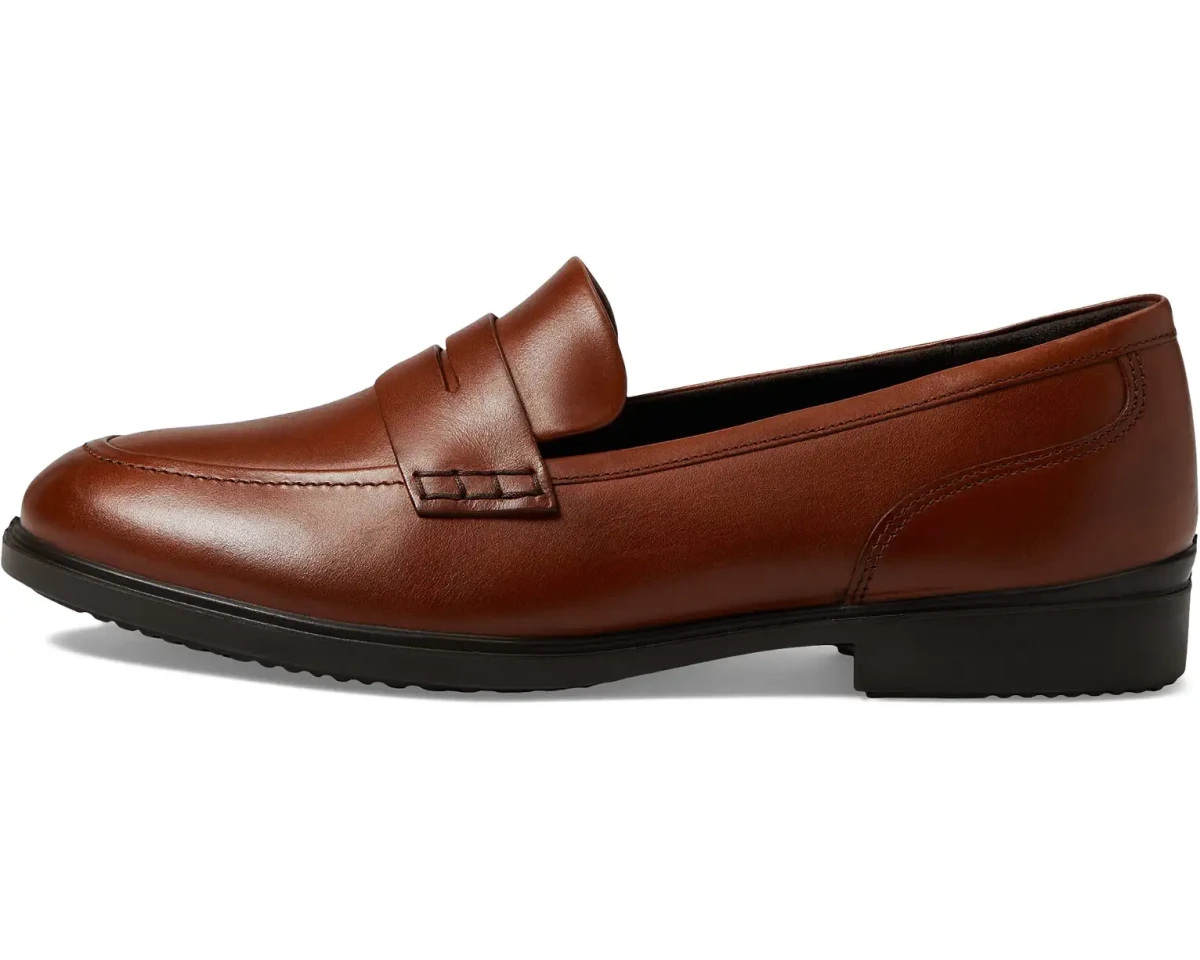 Ecco Women's Dress Classic 15 Leather Loafer - Cognac
