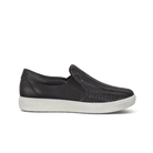 Ecco Women's Soft 7 Woven Slip - On - Black
