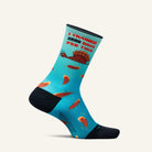 Feetures Elite Light Cushion Mini Crew Socks - Trotted Out Teal