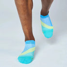 Feetures Elite Light Cushion No Show Tab Socks - Arctic Blue