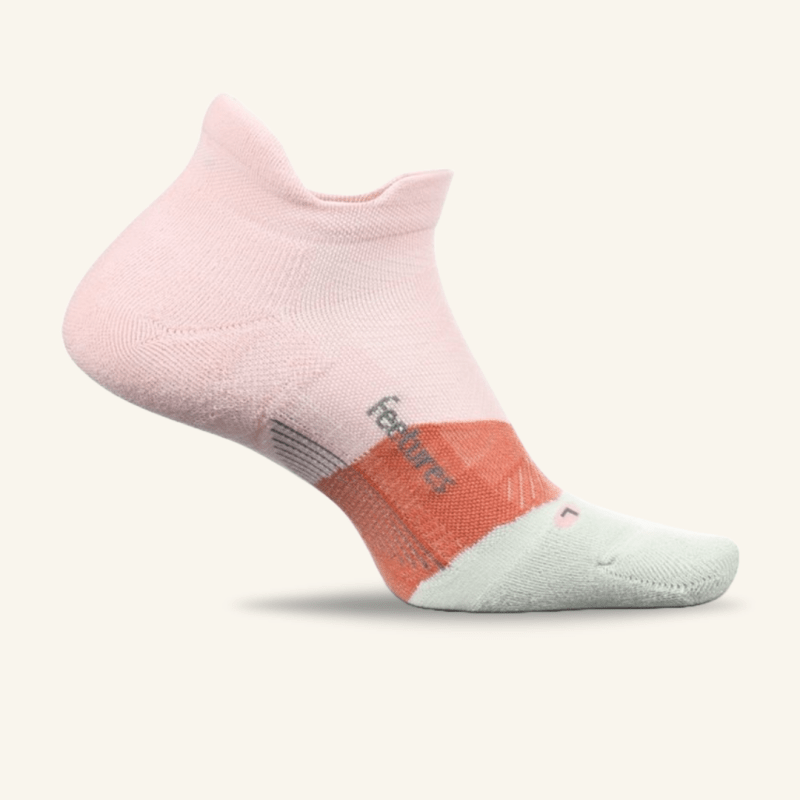 Feetures Elite Light Cushion No Show Tab Socks - Blush