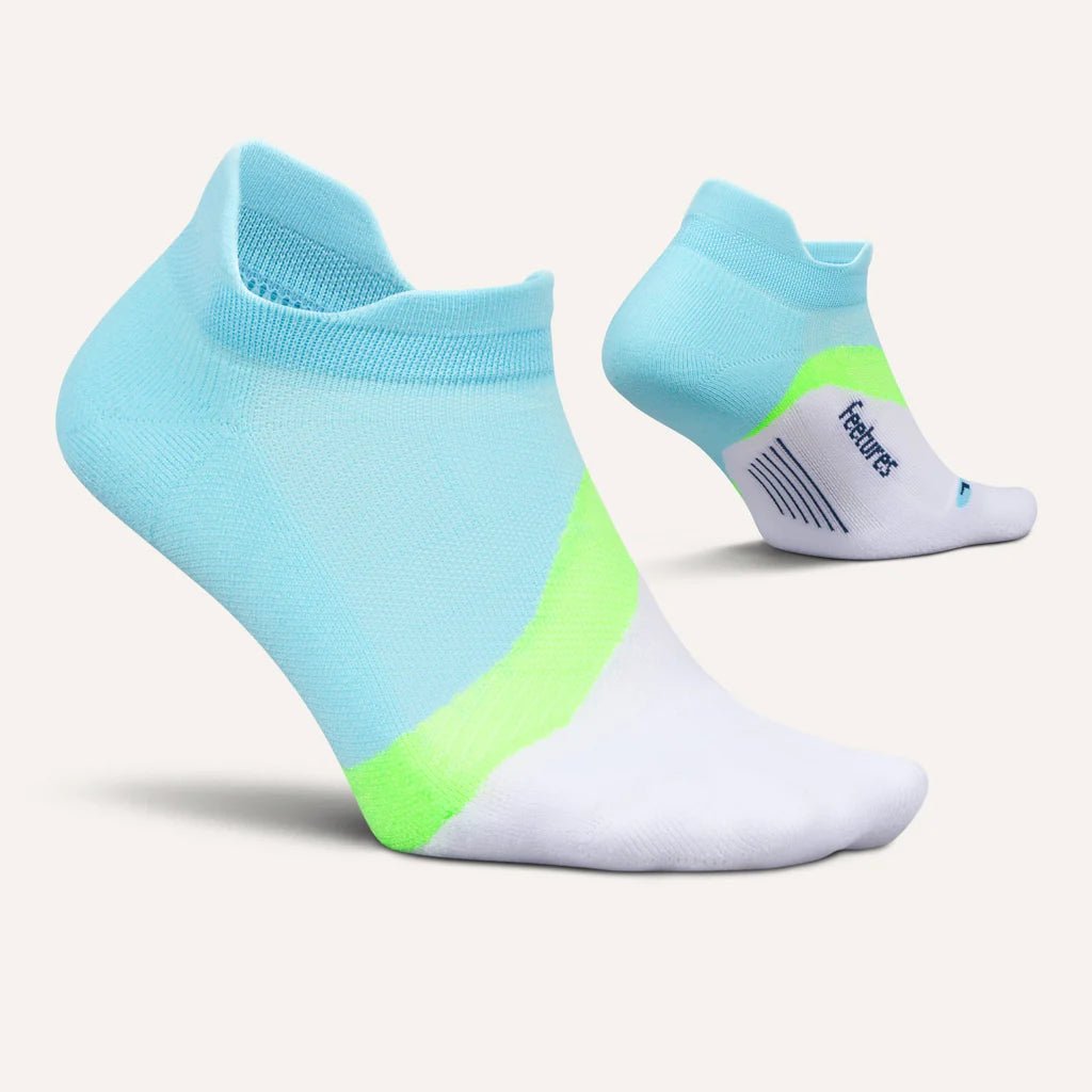 Feetures Elite Light Cushion No Show Tab Socks - Cool Plunge