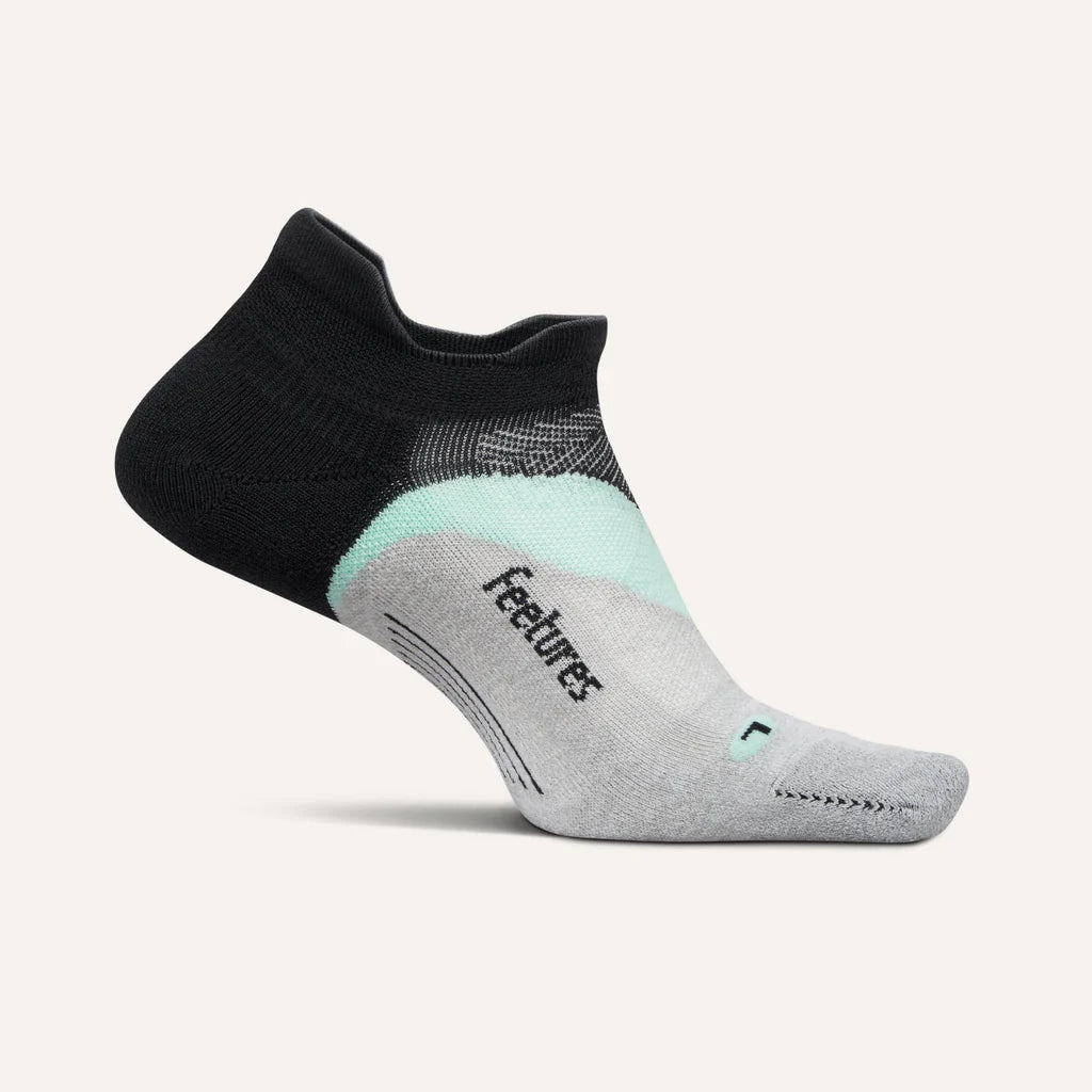 Feetures Elite Light Cushion No Show Tab Socks - Mint Chip
