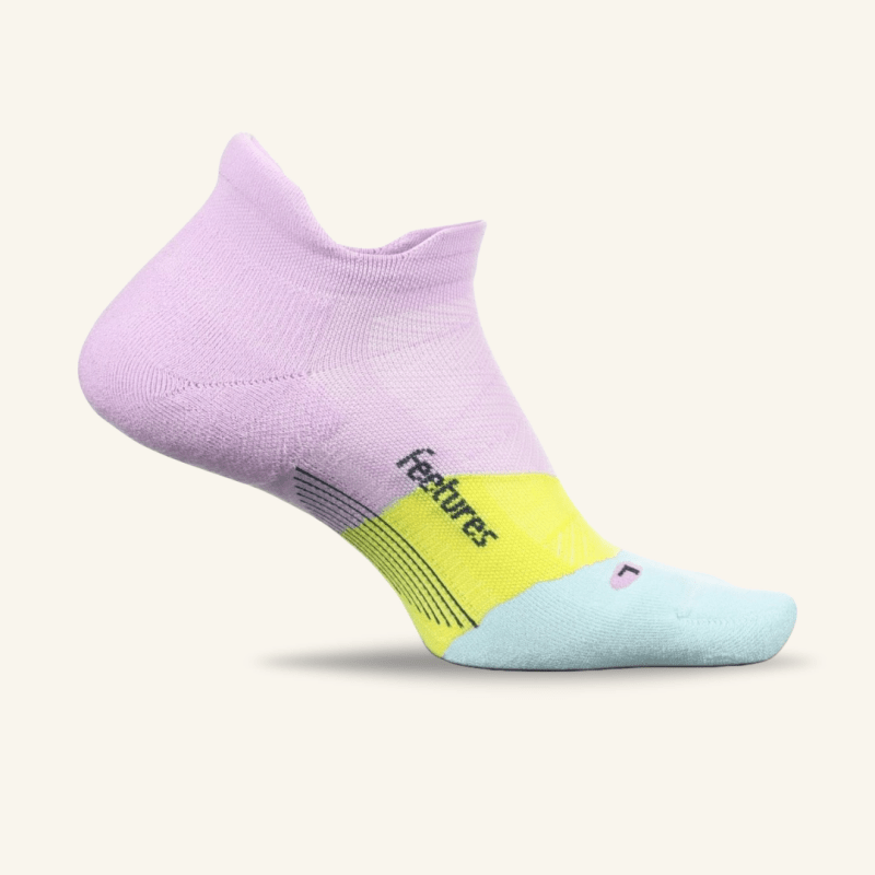 Feetures Elite Light Cushion No Show Tab Socks - Purple Orchid