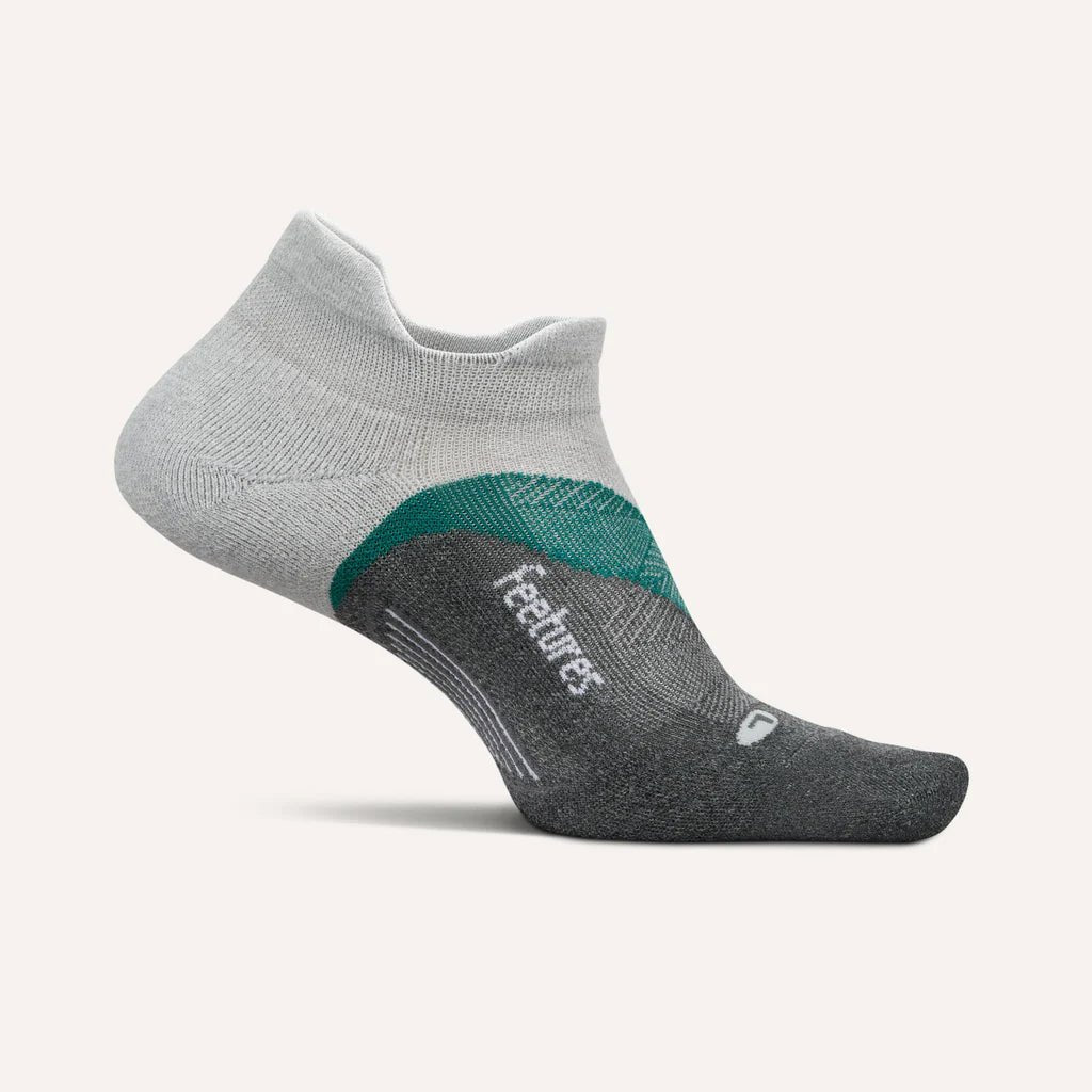 Feetures Elite Light Cushion No Show Tab Socks - Stone Ivy