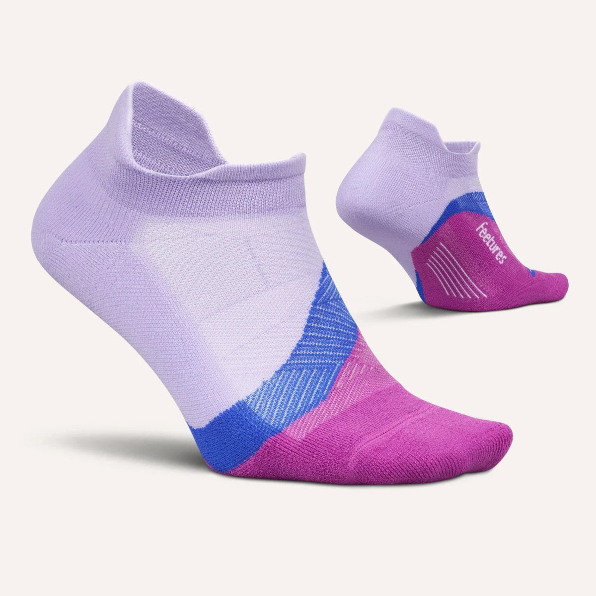 Feetures Elite Light Cushion No Show Tab Socks - Wild Bloom