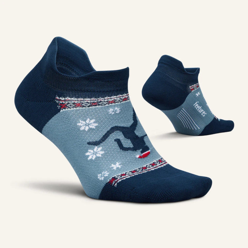 Feetures Elite Light Cushion Tab Limited Edition - Holiday Run Blue