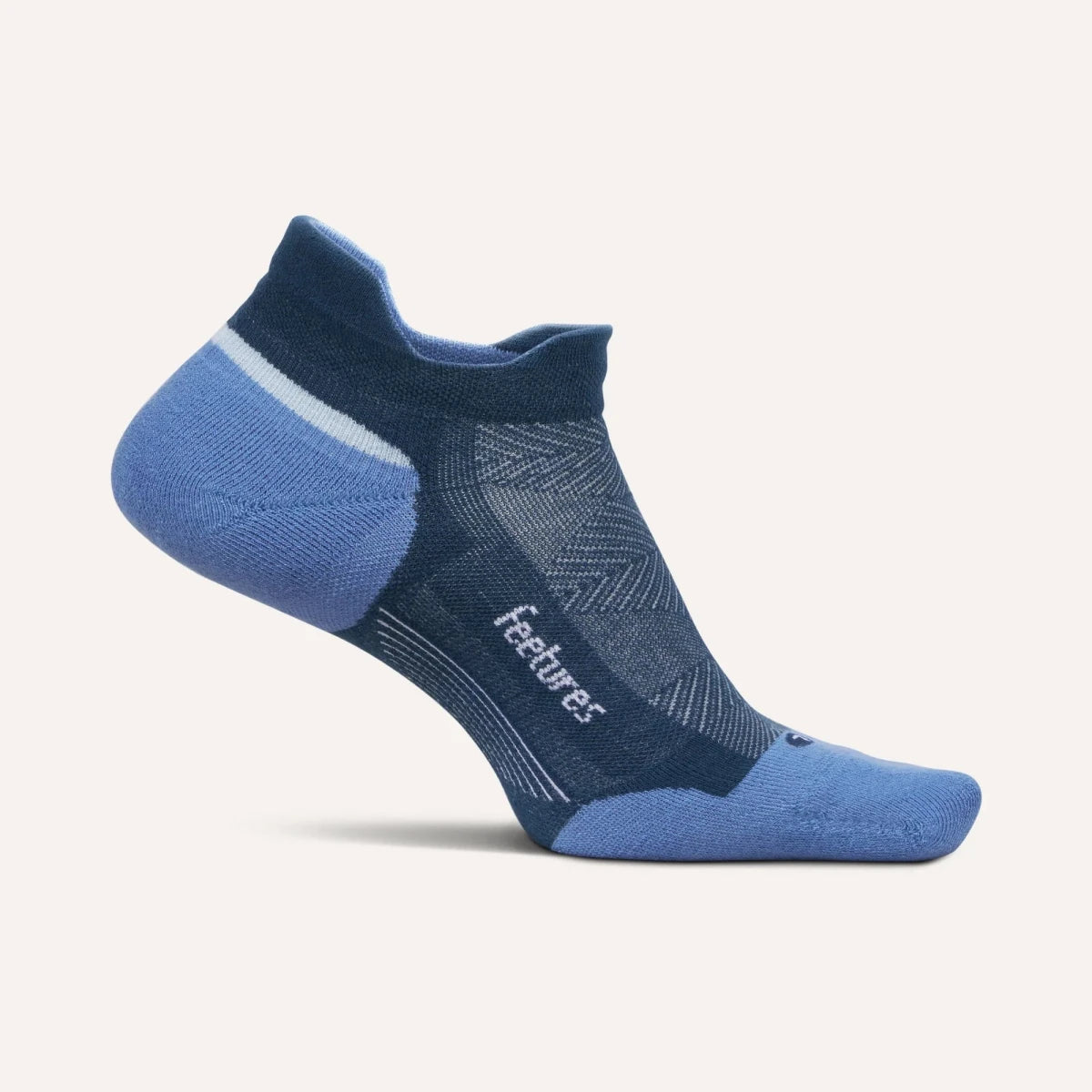 Feetures Elite Max Cushion No Show Tab Socks - Blue Wave