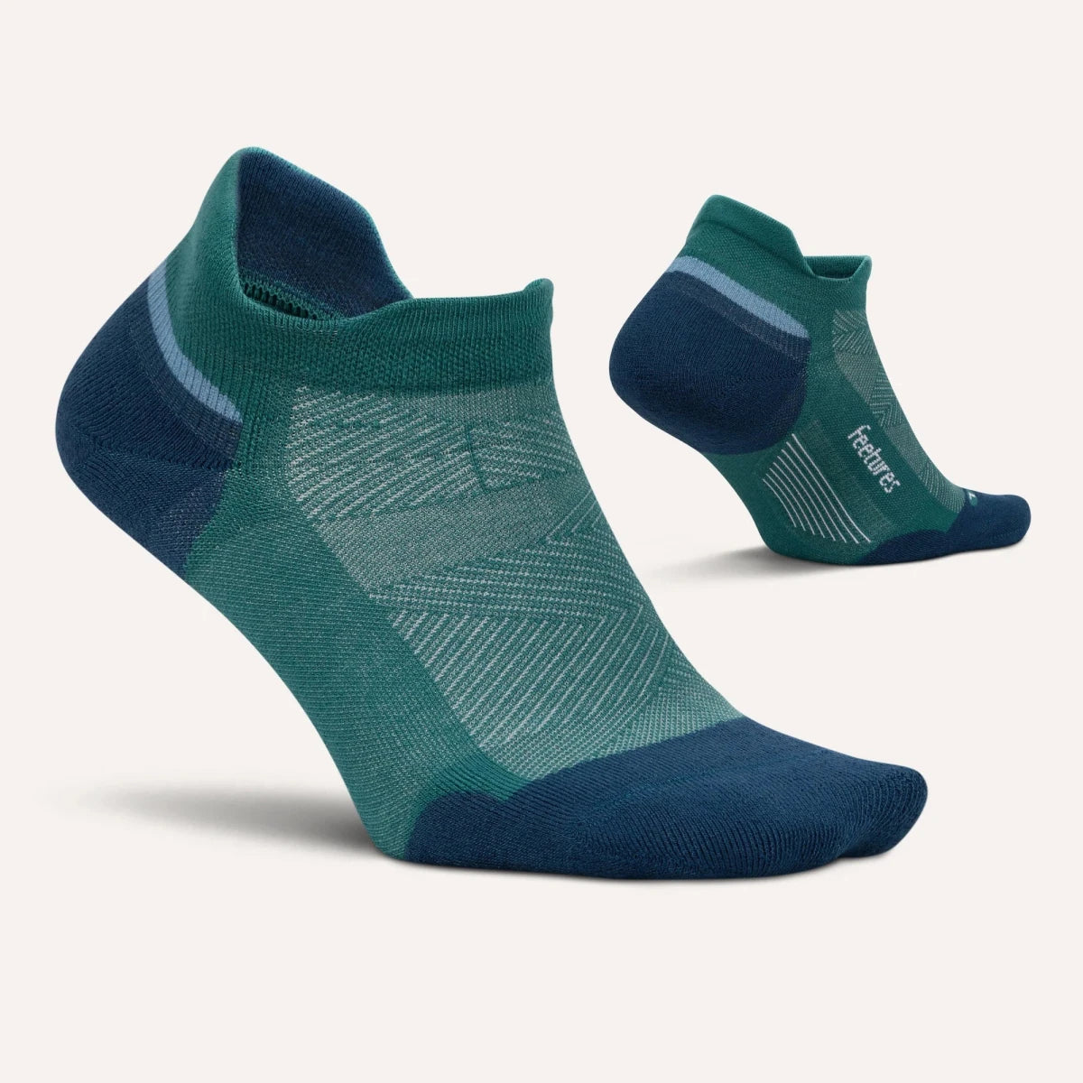 Feetures Elite Max Cushion No Show Tab Socks - Woodland Forest