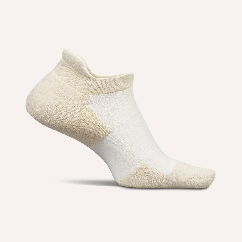 Feetures High Performance Max Cushion No Show Tab Socks - Chai Latte