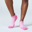 Feetures High Performance Max Cushion No Show Tab Socks - Rosewater