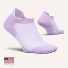 Feetures High Performance Max Cushion No Show Tab Socks - Wisteria