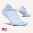 Feetures High Performance Ultra Light No Show Tab Socks - Sea Ice