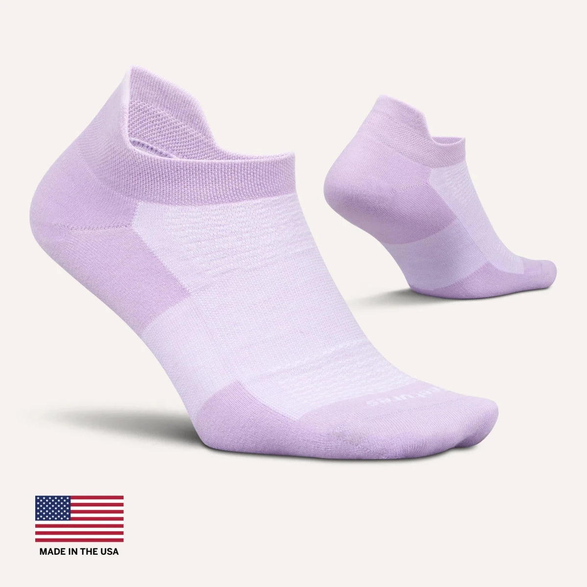 Feetures High Performance Ultra Light No Show Tab Socks - Wisteria