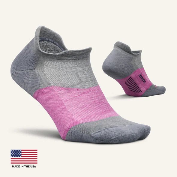 Feetures Merino 10 Max Cushion Tab - Amethyst Gray