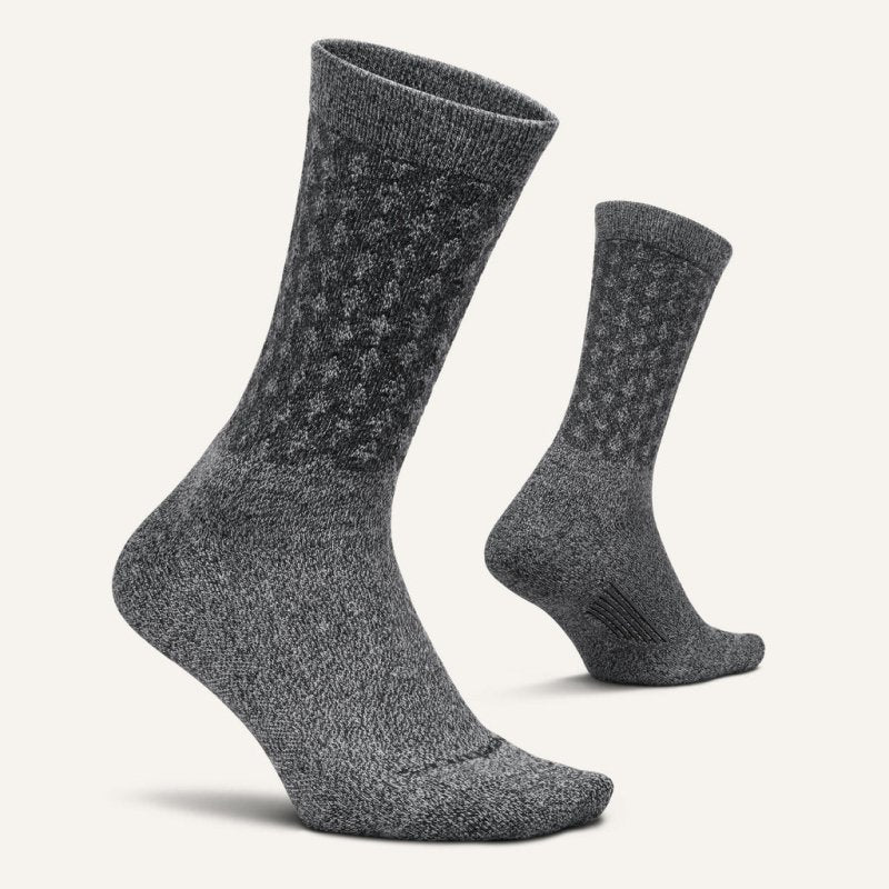 Feetures Women’s Everyday Max Cushion Crew - Plush Gray