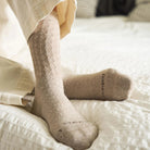 Feetures Women’s Everyday Max Cushion Crew - Plush Taupe