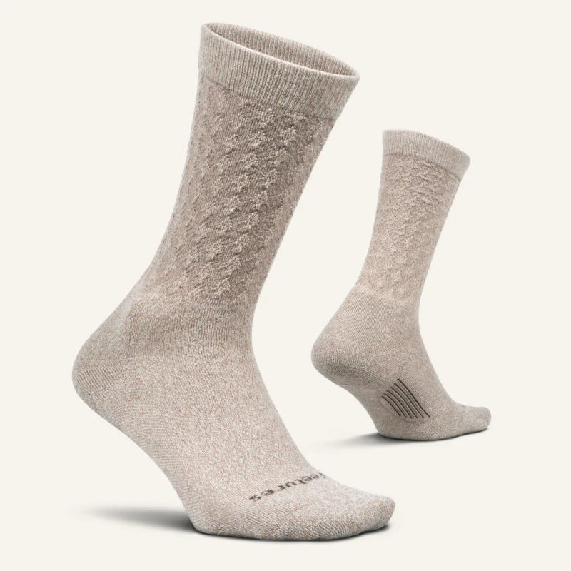 Feetures Women’s Everyday Max Cushion Crew - Plush Taupe