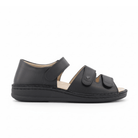 Finn Comfort Unisex Baltrum Sandal - Black Leather