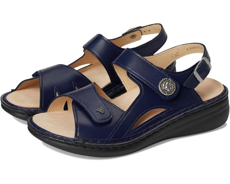 Finn Comfort Women's Barbuda Sandal - Blue Sapphire Yuka – Seliga