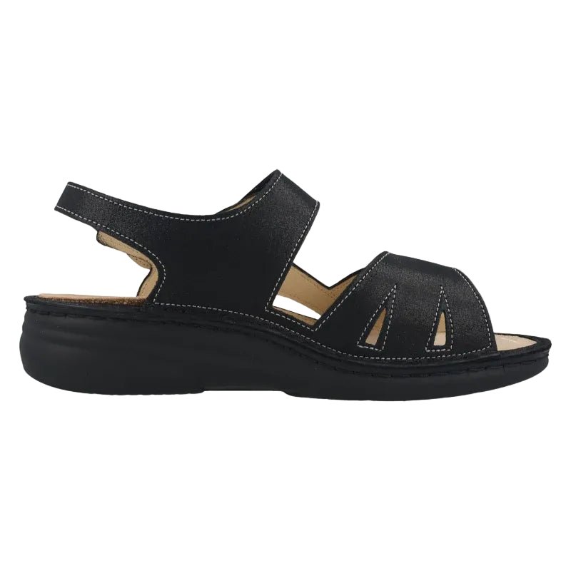 Finn Comfort Women's Barbuda Sandal - Black Brina