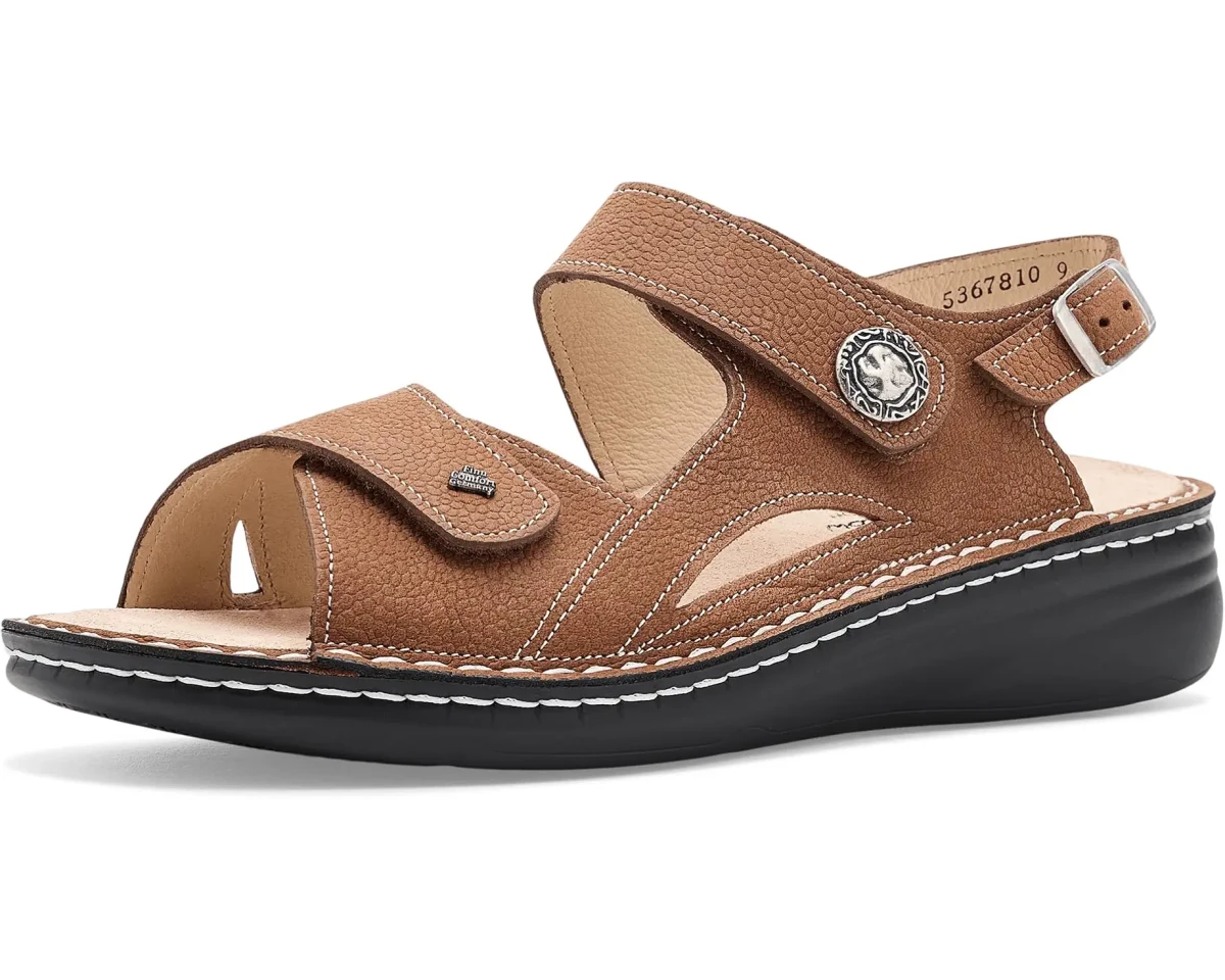 Finn Comfort Women's Barbuda Sandal - Brandy Streetnubuk
