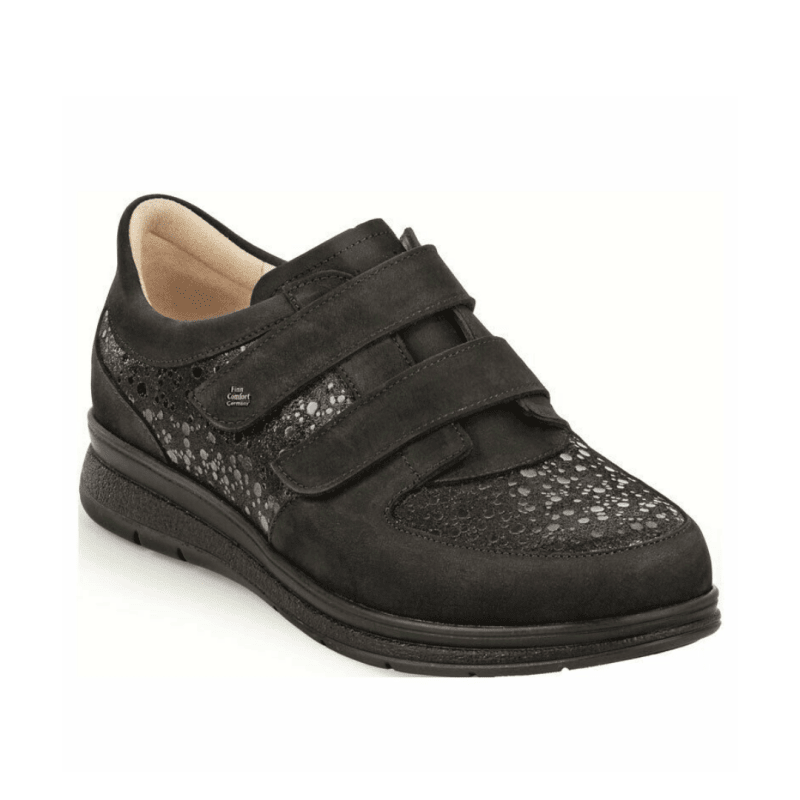Finn Comfort Women's Reims Shoe - Black Buggy/Estelar