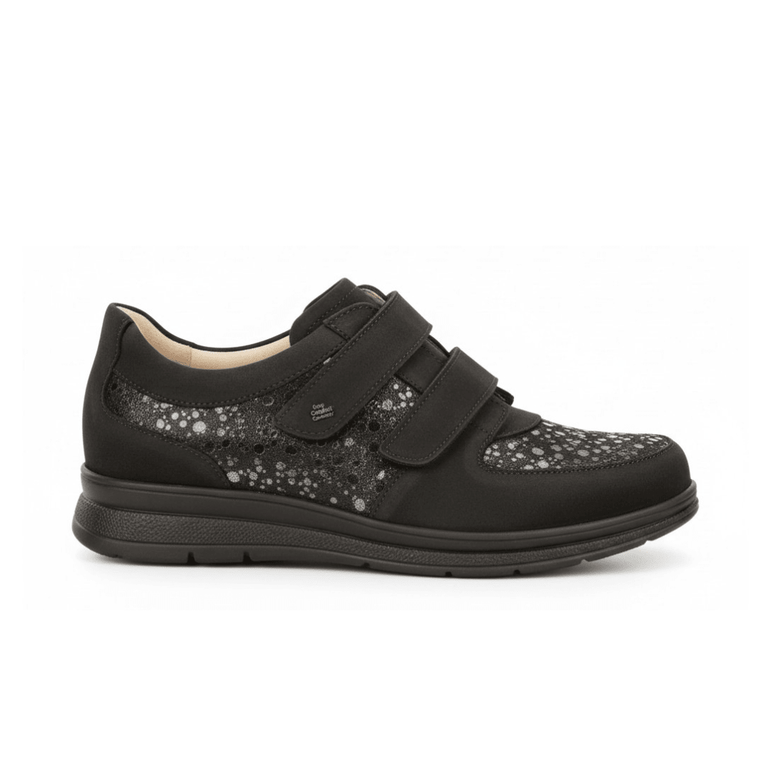Finn Comfort Women's Reims Shoe - Black Buggy/Estelar