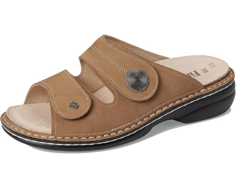 Finn Comfort Women's Sansibar-S Sandal - Tan Nubuck – Seliga Shoes