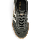 Gola Women's Badminton Suede Sneakers - Conifer/Off White/Gum