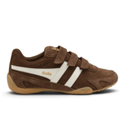 Gola Women's Connect Suede Strap Sneakers - Otter/Off White/Gum