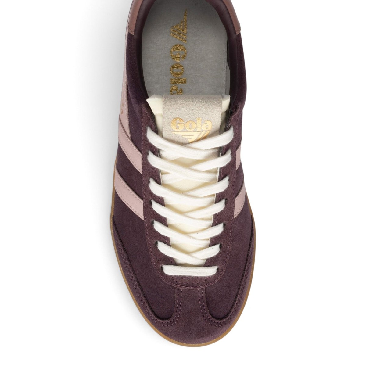 Gola Women's Cyclone Suede Sneakers - Cocoa/Chalk Pink/Brownrose/Gum