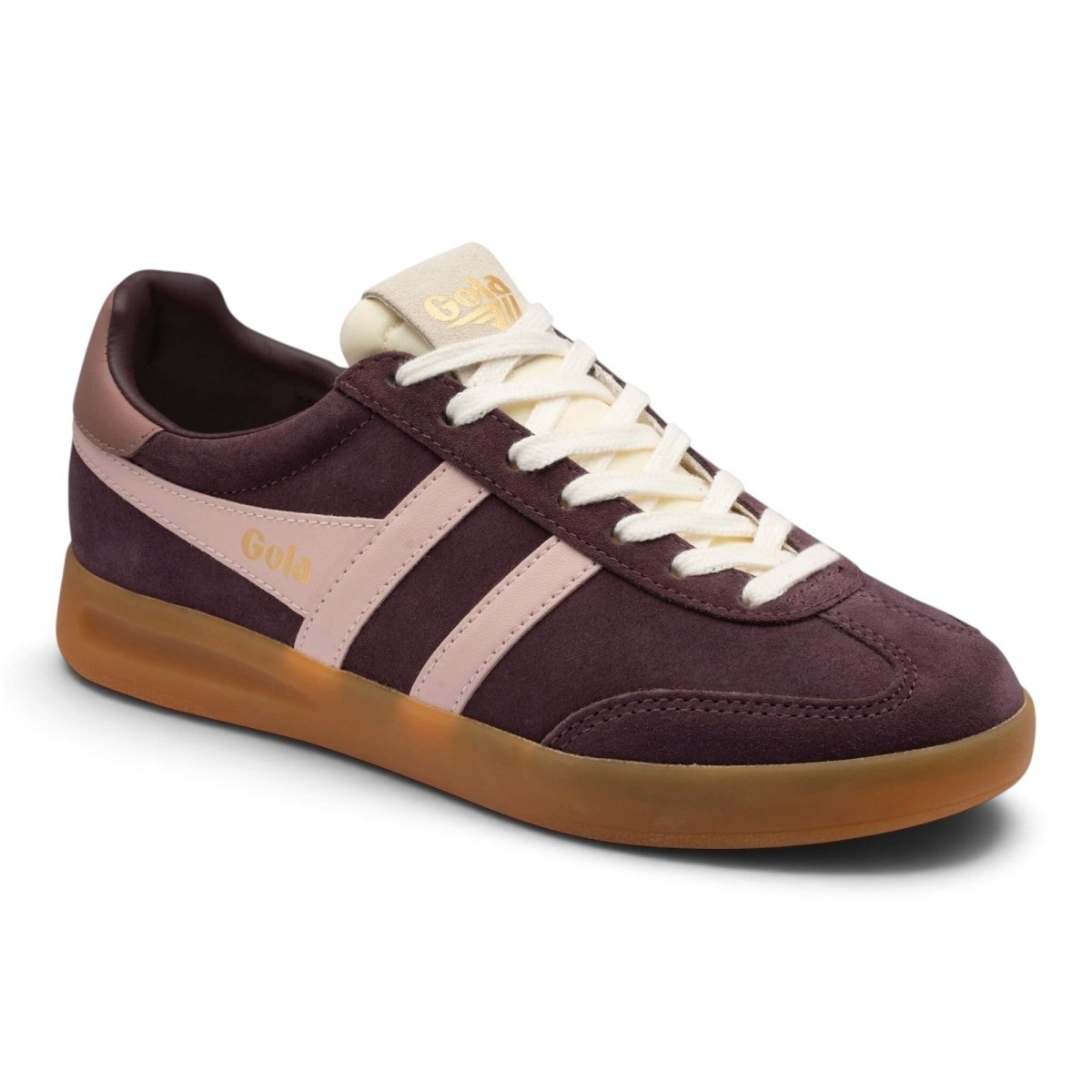 Gola Women's Cyclone Suede Sneakers - Cocoa/Chalk Pink/Brownrose/Gum