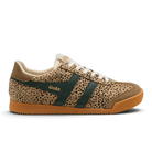 Gola Women's Elan Savanna Sneakers - Tan Cheetah/Tobacco/Evergreen