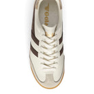Gola Women's Torpedo Leather Sneakers - Off White/Dark Brown/Gold
