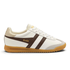 Gola Women's Torpedo Leather Sneakers - Off White/Dark Brown/Gold